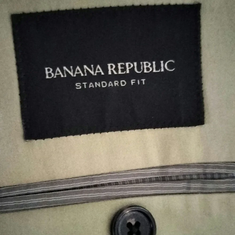 NEW Banana Republic 40R 40 Standard Fit Jacket Blazer Acorn Khaki Tan 542192